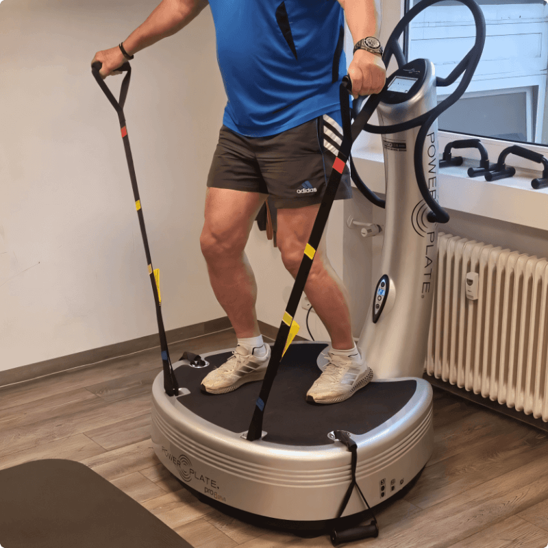 Vibrationstraining auf Power-Plate-Geräten